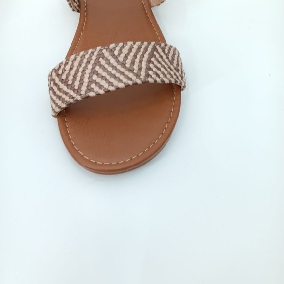 ARIZONA JEAN CO BROWN WOVEN SLIDE SANDALS SIZE 6M - Picture 8 of 14